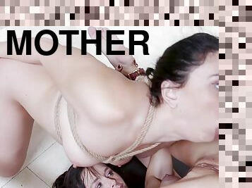 Mother I´d Like To Fuck spanks her big booty step daughter