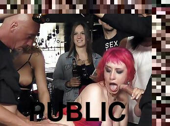 utendørs, pissing, offentlig, hardcore, bdsm, kamera, gruppesex, voyeur, slave, rødhåret