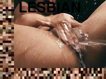 лесбіянка-lesbian, підліток, латиноамериканка, збуждена, басейн, красуня, дивовижна, розкішна