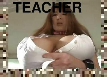 Tanaka is a teacher with big tits