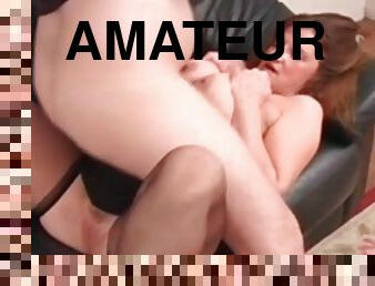 PORN NERD NETWORK - Amateur BBW mature titfuck while enjoying session