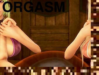 I brought my dick to orgasm and then myself. 3d hentai