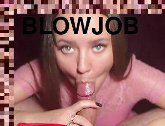 Sexy Teen Gives Blowjob And Footjob To Her Man