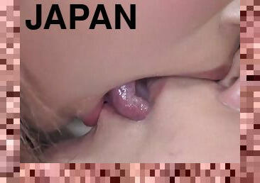 asia, lesbian-lesbian, jepang, berciuman, manis, erotis