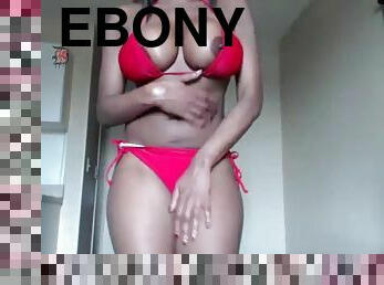 Sexiest ebony with nice busty tits live strip show online