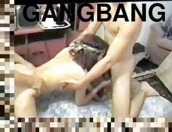 Andreasex enjoying gangbang