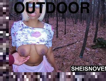 Outdoor Debauchery Fuck, My Tiny Geek Daughter Inlaw Msnovember Cornered Inside Dark Woods With Pussy Wet, Black Outside Sex - Msnovember