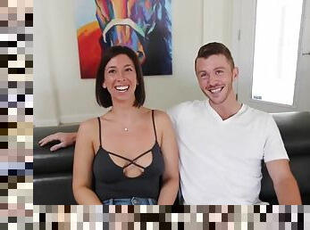 New Shredded Teen Chris Gets A Shot At Big Titty Lacey! - College