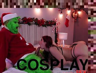 Latina Jessica Sodi - The Grinch Christmas - fetish cosplay hardcore