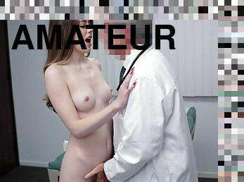 Brunette teen patient fucked by horny doc