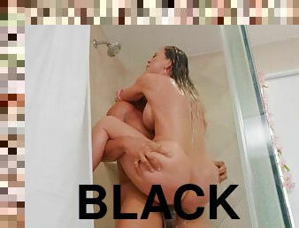 mandi, payu-dara-besar, matang, interracial, milfs, tegar, pornstar, ibu, hitam, mandi-shower