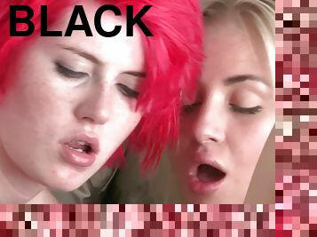 Lez Girlfriends Share Big Black Toy 2