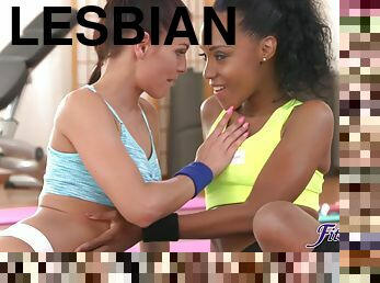 chatte-pussy, lesbienne, brésil, butin, salle-de-gym
