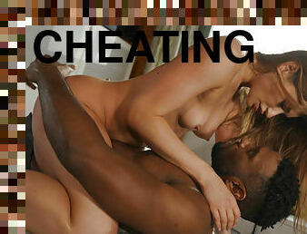 Tasty Stacey cheating on hubby with handsome black man