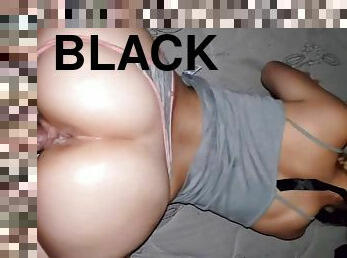PAWG Ride On Black Cock In The Dark