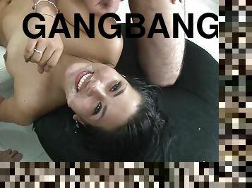 Latina babe Angelica gangbang porn video