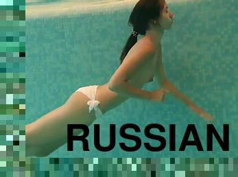 Russian Tiny Pornstar Swimming Nude - Irina Russaka