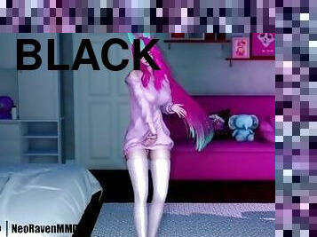[MMD]Blackpink - Pink Venom (Xayah - Redeemed to Dark) [StripToHalf ver.]