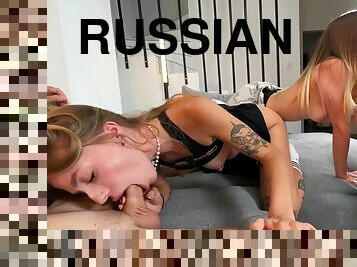 chatte-pussy, russe, amateur, fellation, ados, jeune-18, quatuor