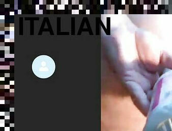 énorme, anal, milf, jouet, webcam, gode, italien, bout-a-bout