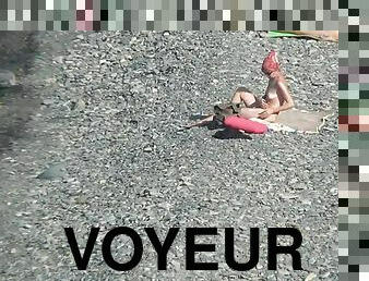 Voyeur loves seeing her nude