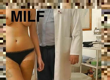 Full gyno exam for dashing milf