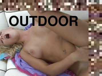 Outdoor adventure along sleazy cougar