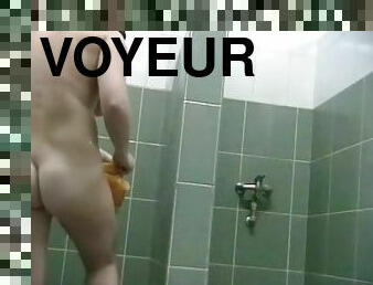 banyo-yapma, kamu, orta-yaşlı-seksi-kadın, kam, sapık-voyeur, doğal, duş, esmer-kadın, gizli