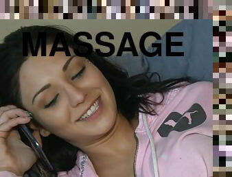 Erotic massage by slutty Aimee Black