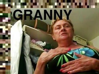 Granny Blowjob and Facial