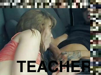 First time teen tied up and teacher cums on bed