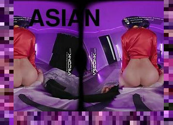 VR Conk Sexy Asian Xochi Moon fucks and sucks in Cowboy Bebop XXX VR Porn Parody