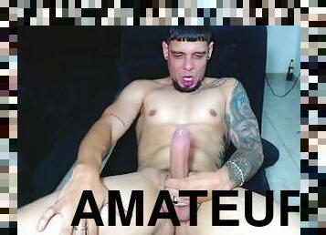 esguincho, amador, hardcore, latina, bdsm, ejaculação, webcam, sozinho, fumando, musculado