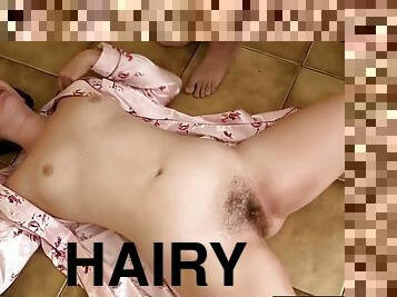 Hairy lesbian residents to fuck in the morning