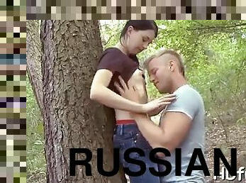 Sexy Russian girl makes a fucking dream come true