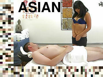 Relaxing Asian massage turns to hardcore sex