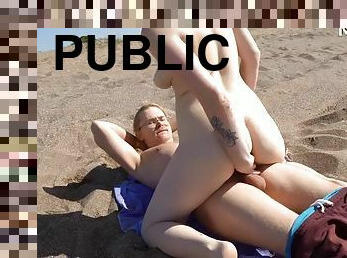 levrette, en-plein-air, public, russe, amateur, hardcore, plage, ejaculation, cow-girl