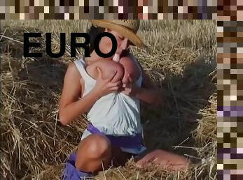 gros-nichons, babes, jouet, doigtage, européenne, euro, gode, brunette