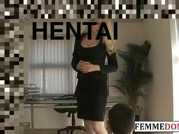 gros-nichons, bureau-office, babes, jouet, bdsm, hentai, bondage, domination, femme-dominatrice, fessée