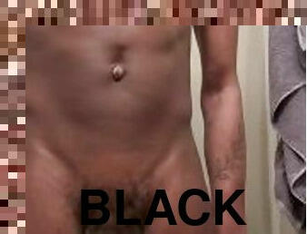 énorme, amateur, ejaculation-sur-le-corps, énorme-bite, gay, branlette, black, ejaculation, solo, minet