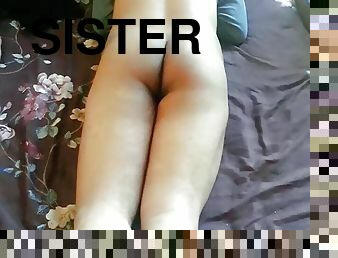 boy showing ass in sister room