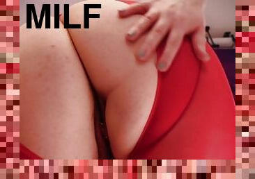 gros-nichons, poilue, collants, amateur, milf, lingerie, naturel, fétiche, brunette, en-nylon