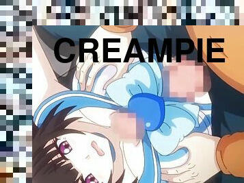 Sex in costume with creampie shemale