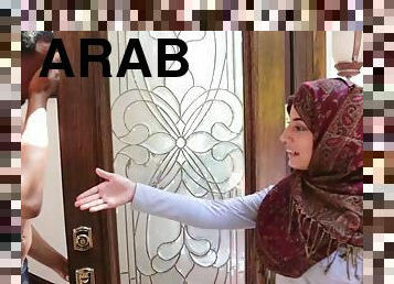 Beautiful Arab pussy gets split in half real hard