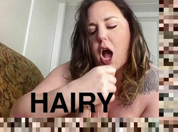 Cum on my Hairy Milf Pussy