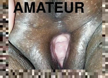 chatte-pussy, amateur, ébène, black, petite-amie, serrée, parfait, trou-du-cul