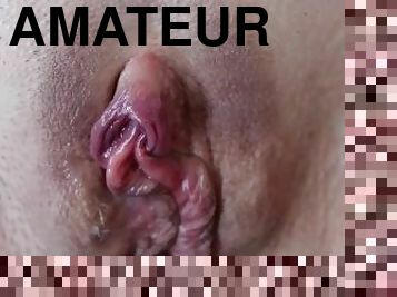 isot-tissit, clitoris, masturbaatio, orgasmi, pillu-pussy, amatööri, kypsä, soolo, ajettu, nailon