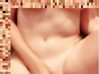 TEEN with Huge Natural Tits CUMS on Massive Random Cock Twice while BF films