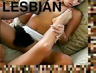 Legs in stockings arouse the lesbians