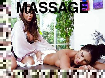 August ames getting massaged by madison ivy